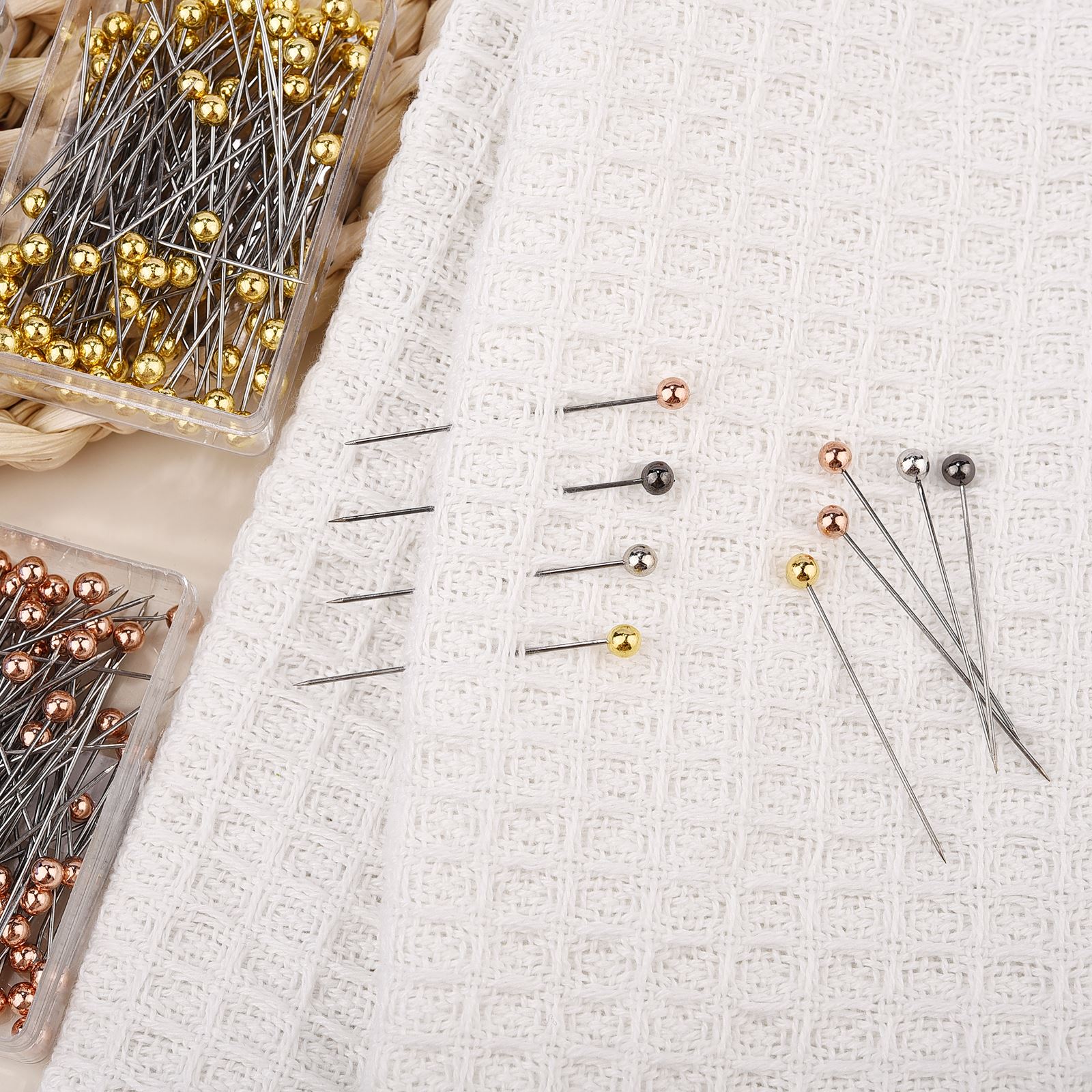 50/100Pcs Fashion Sewing Needl - Embroidery Glass Beads ulasan dan harga