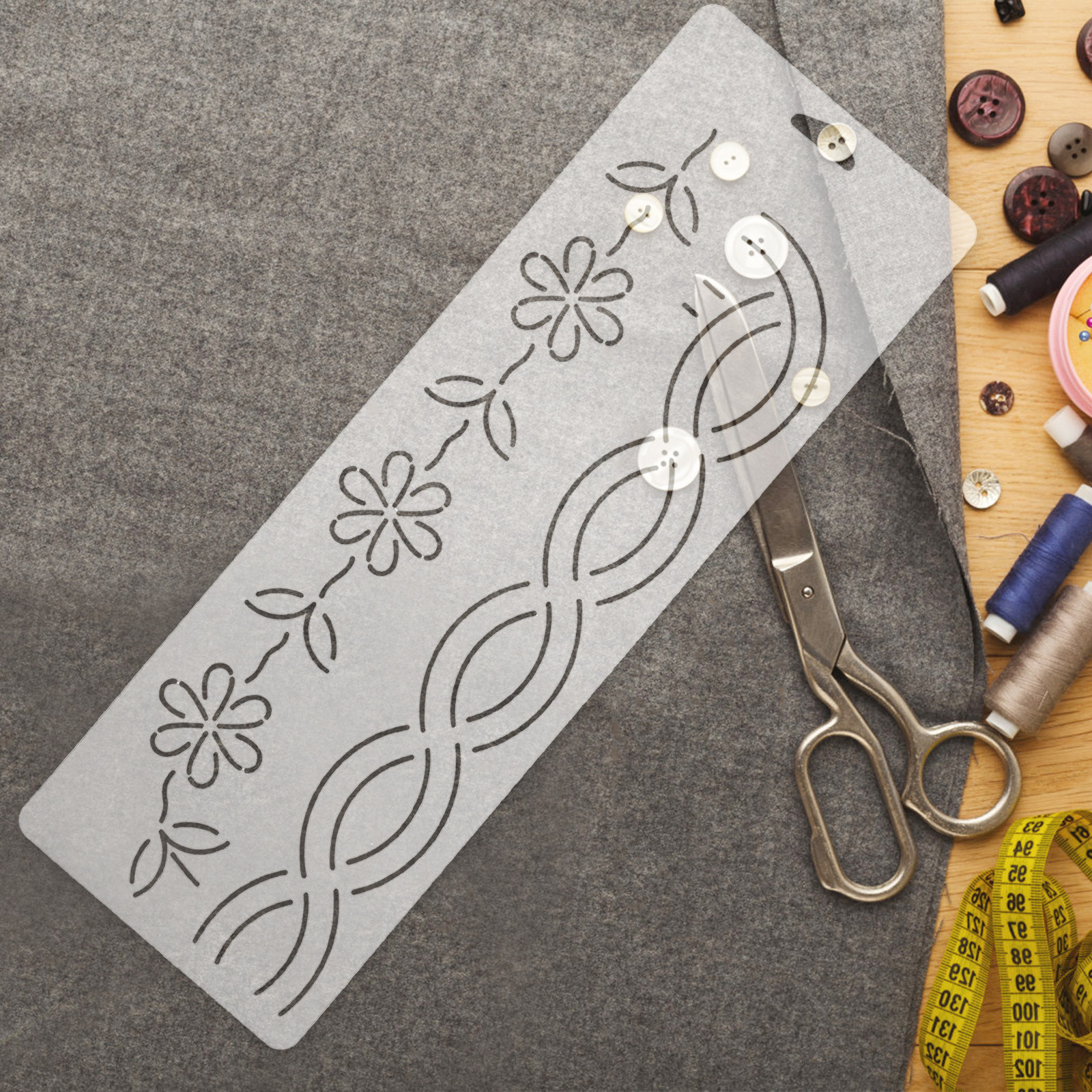 2Pcs Quilting Templates Set Tr - Embroidery Quilting ulasan dan harga