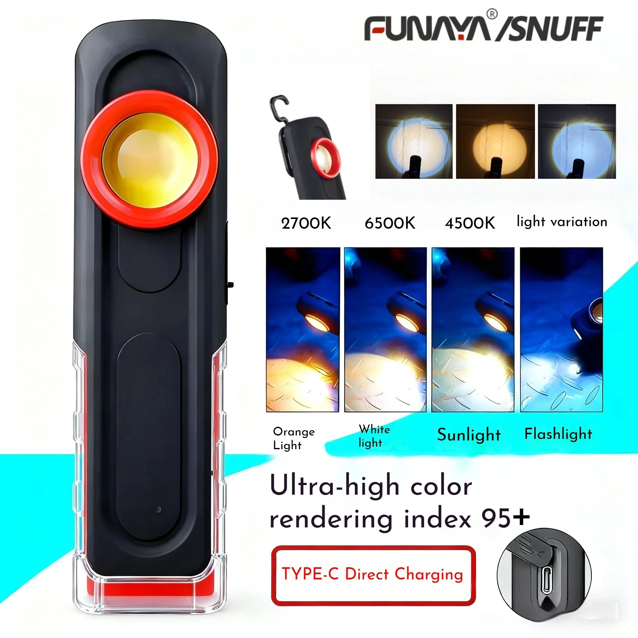 FUNAYA Portable Flashlight Car - Embroidery Art Painting ulasan dan harga