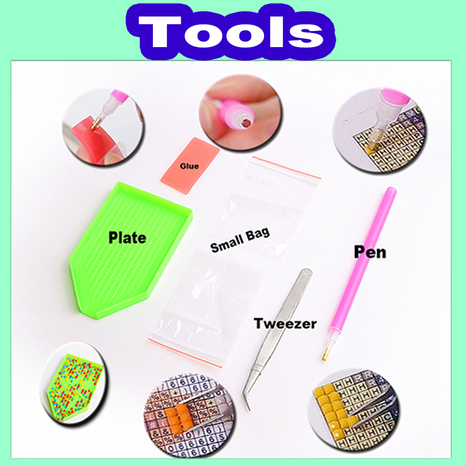 5D DIY Diamond Painting World  - Embroidery World ulasan dan harga