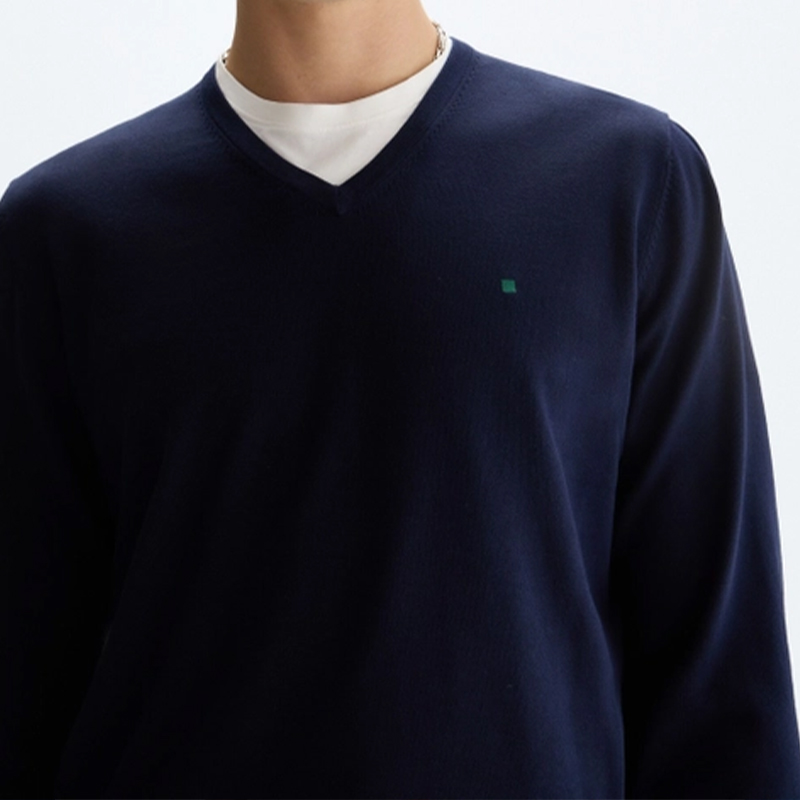 PG Men's V-Neck Knit Sweater S - Embroidery Logo ulasan dan harga