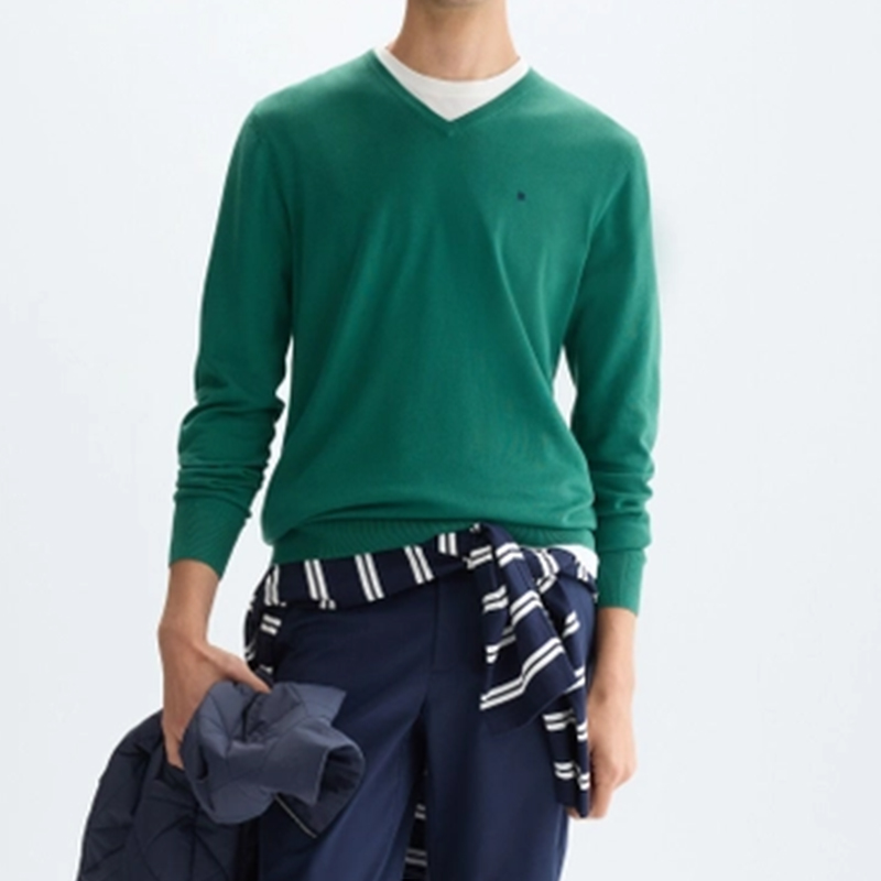 PG Men's V-Neck Knit Sweater S - Embroidery Logo ulasan dan harga
