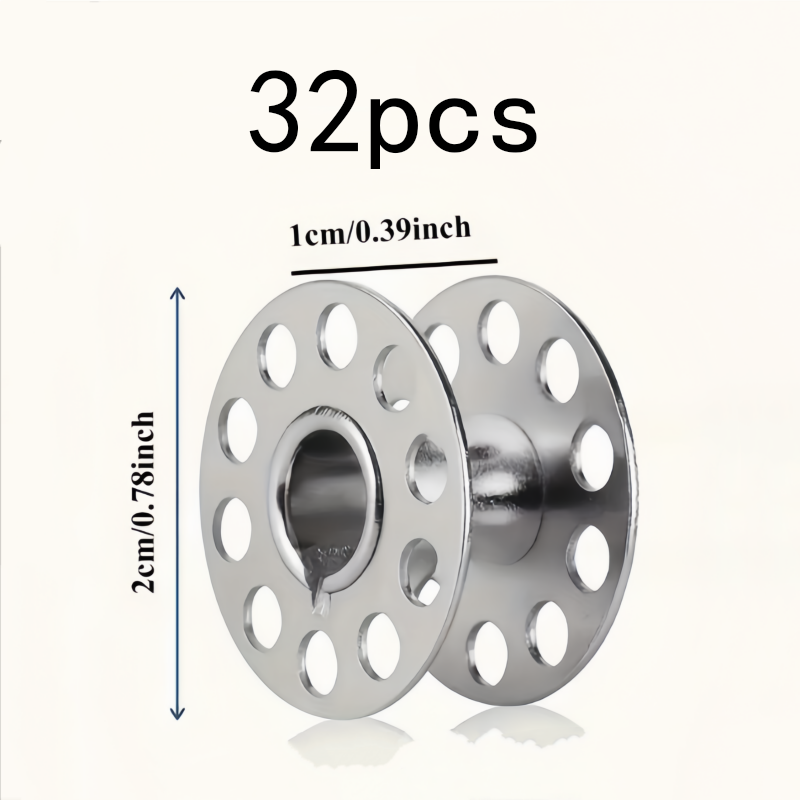 32Pcs Durable Metal Bobbins, F - Embroidery Quilting ulasan dan harga