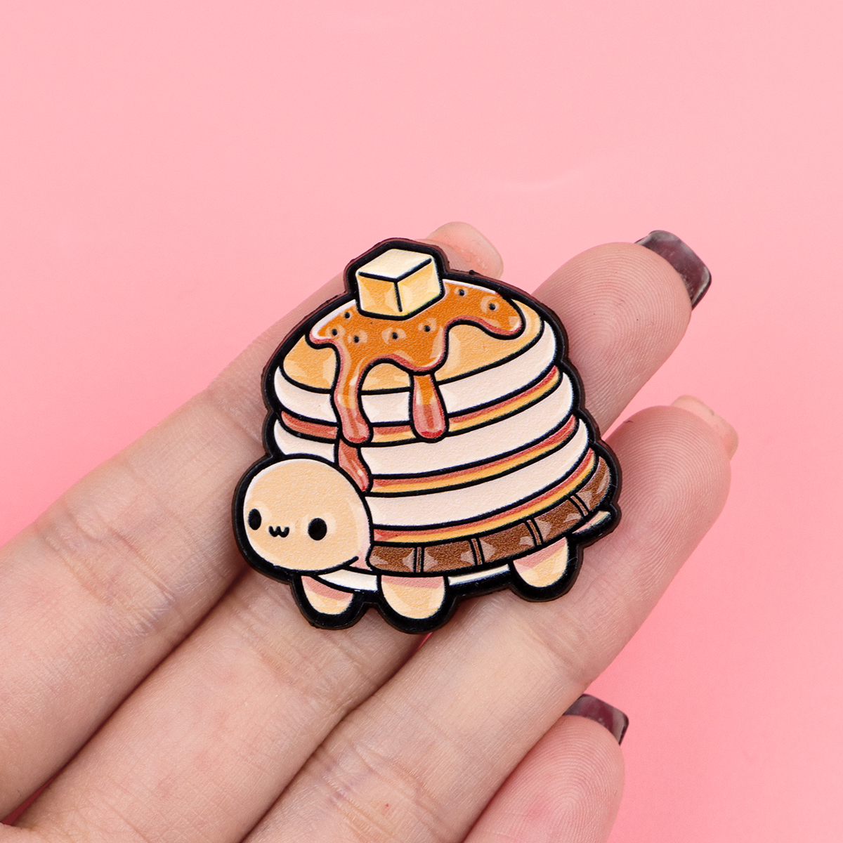 Pancake & Flower Turtle Enamel - Embroidery Fish ulasan dan harga
