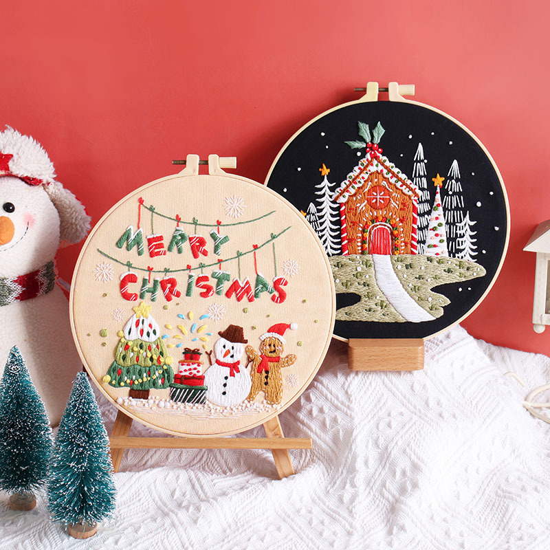 Merry Christmas DIY Embroidery - Embroidery Xmas Kits ulasan dan harga