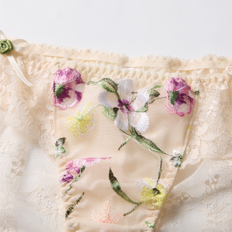 Lace See Through Women Sexy Li - Embroidery Lace ulasan dan harga