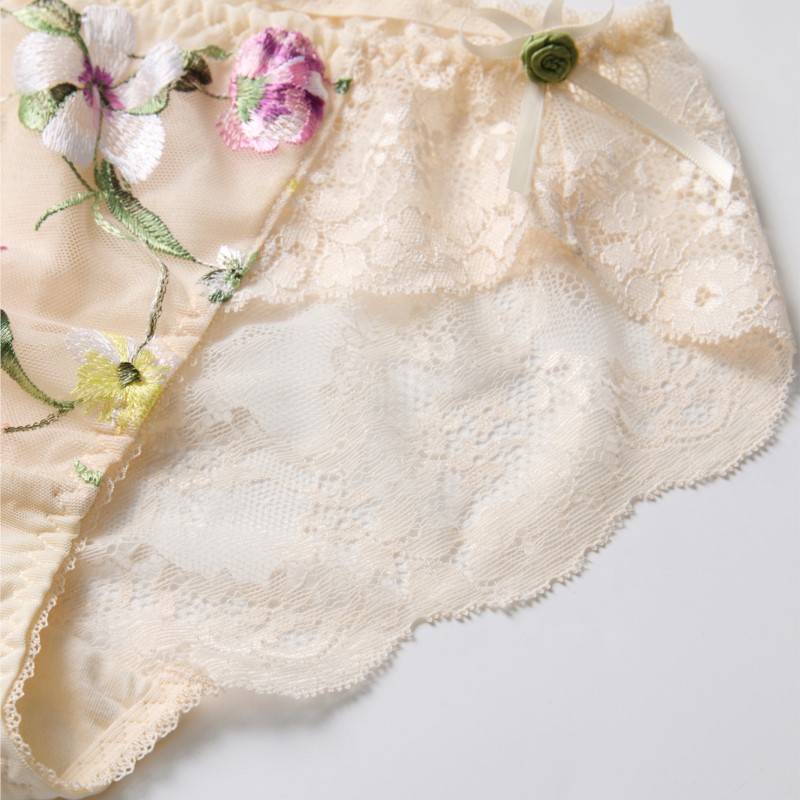 Lace See Through Women Sexy Li - Embroidery Lace ulasan dan harga