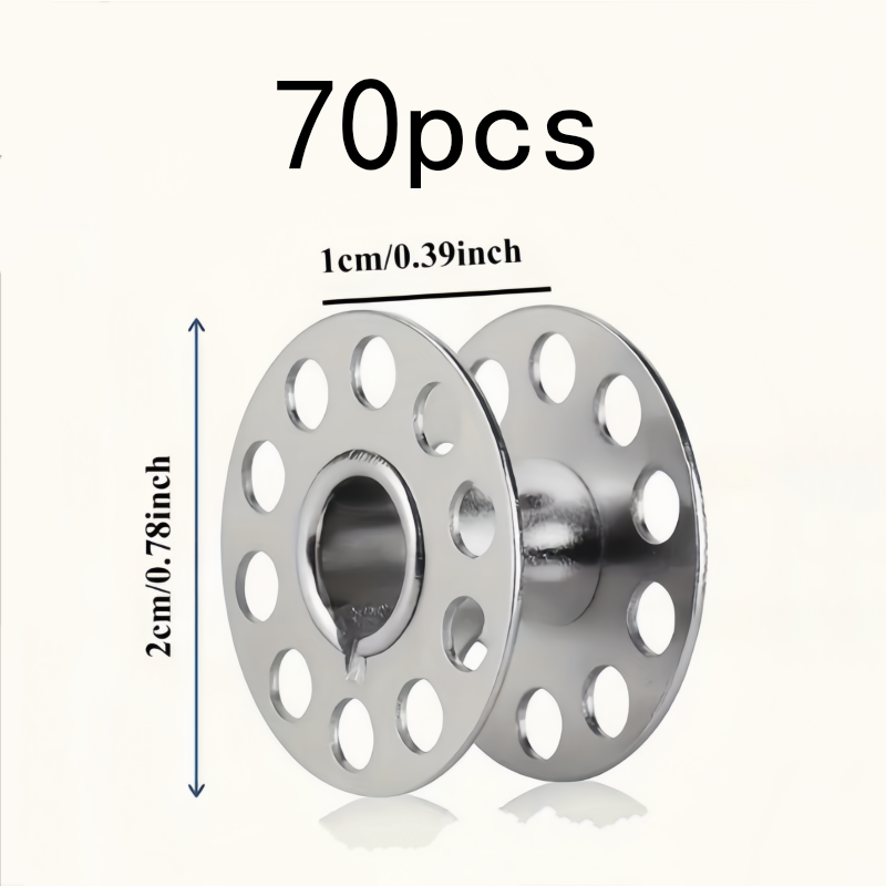 70Pcs Reusable Metal Bobbins,  - Embroidery Quilting ulasan dan harga