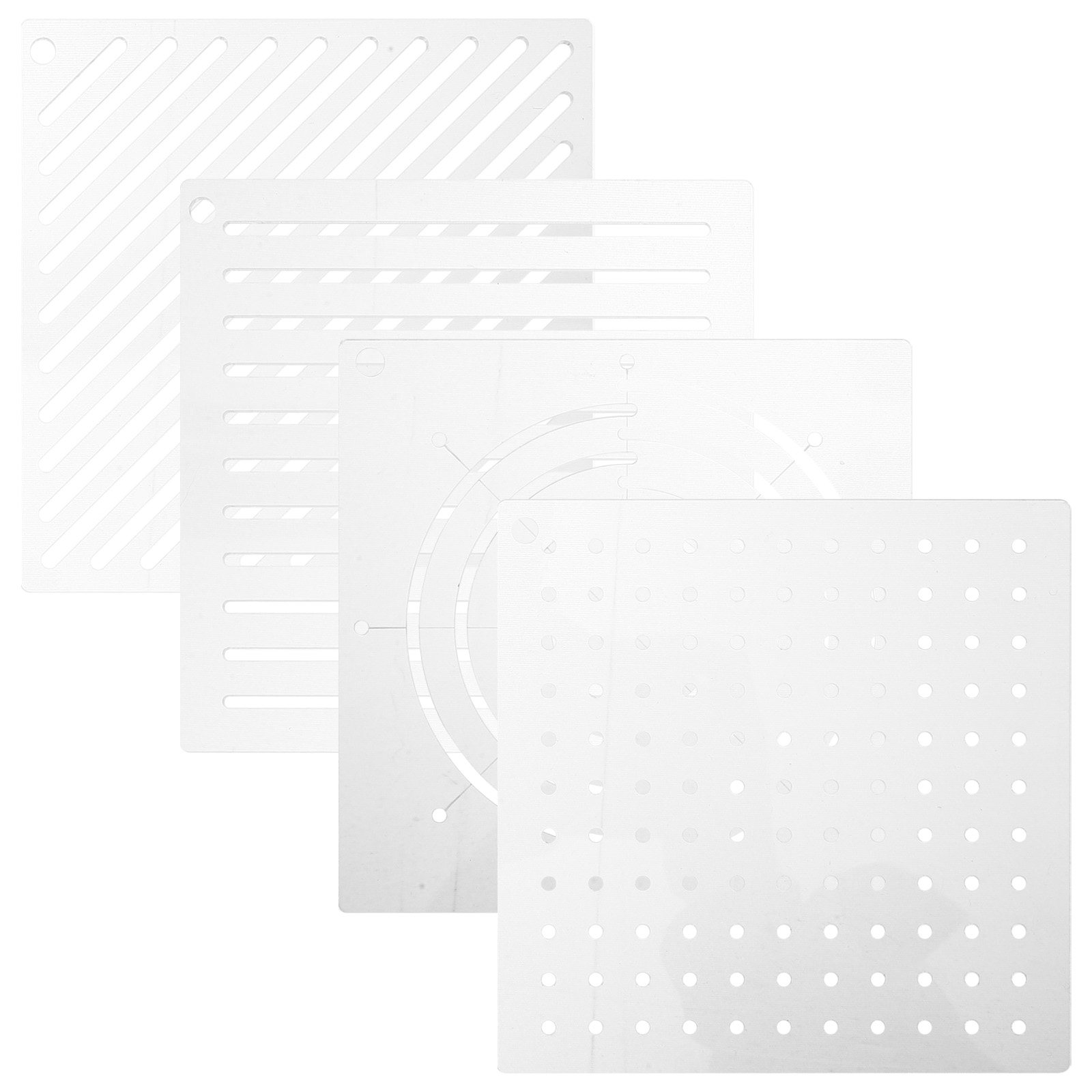 4Pcs Transparent Acrylic Quilt - Embroidery Quilting ulasan dan harga