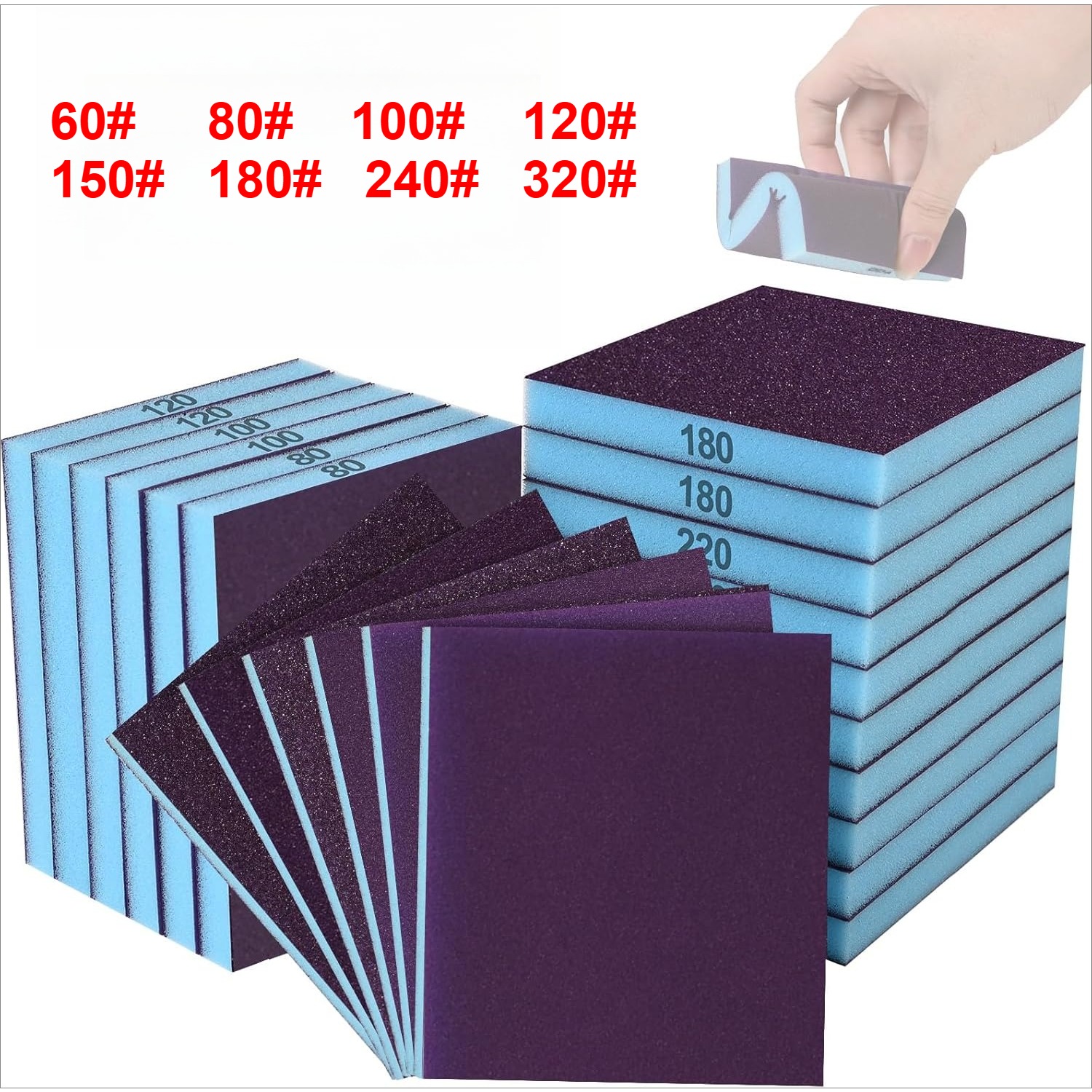 8Pack Double-Sided Sanding Spo - Embroidery Art Painting ulasan dan harga
