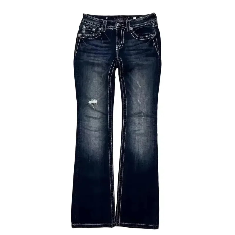 ❤New 2026 Cosplay Costume Y2K  - Embroidery Jeans ulasan dan harga
