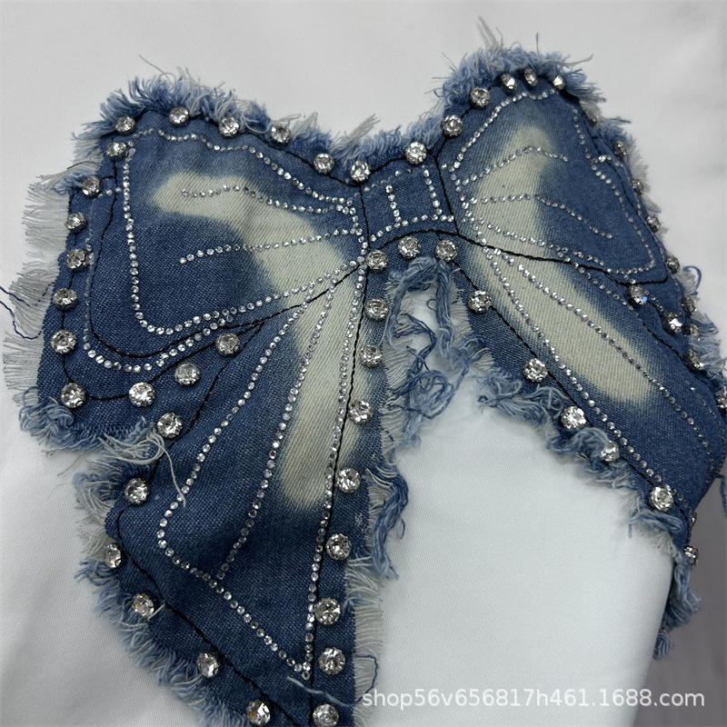 New Spring Summer Loose Women  - Embroidery Jeans ulasan dan harga