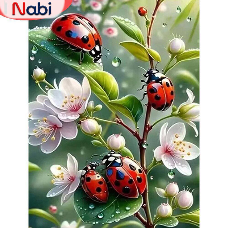 Nabi 5d Diamond Painting Ladyb - Embroidery Lady Bug ulasan dan harga