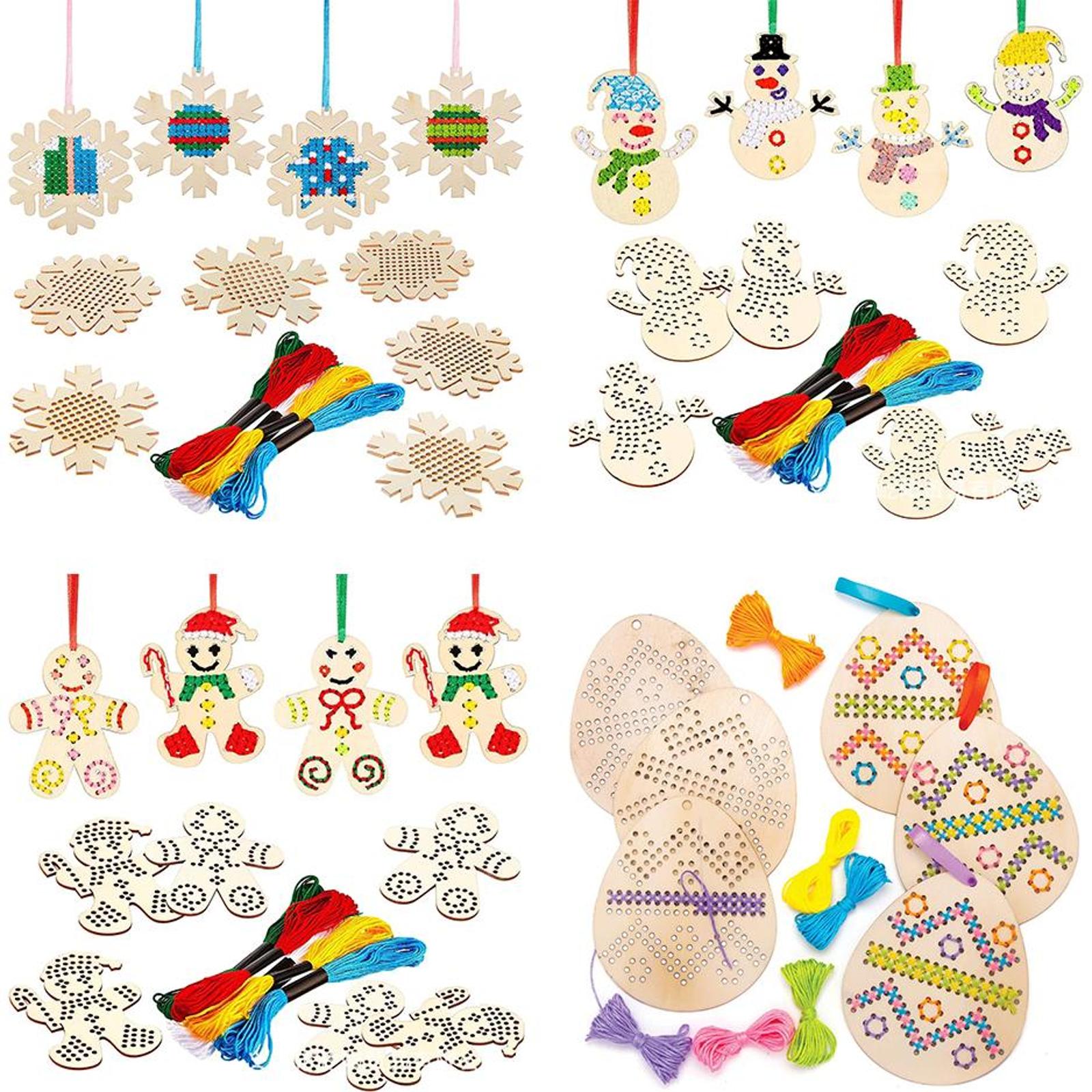 Cross Stitch Hanging Pendant E - Embroidery Xmas Kits ulasan dan harga