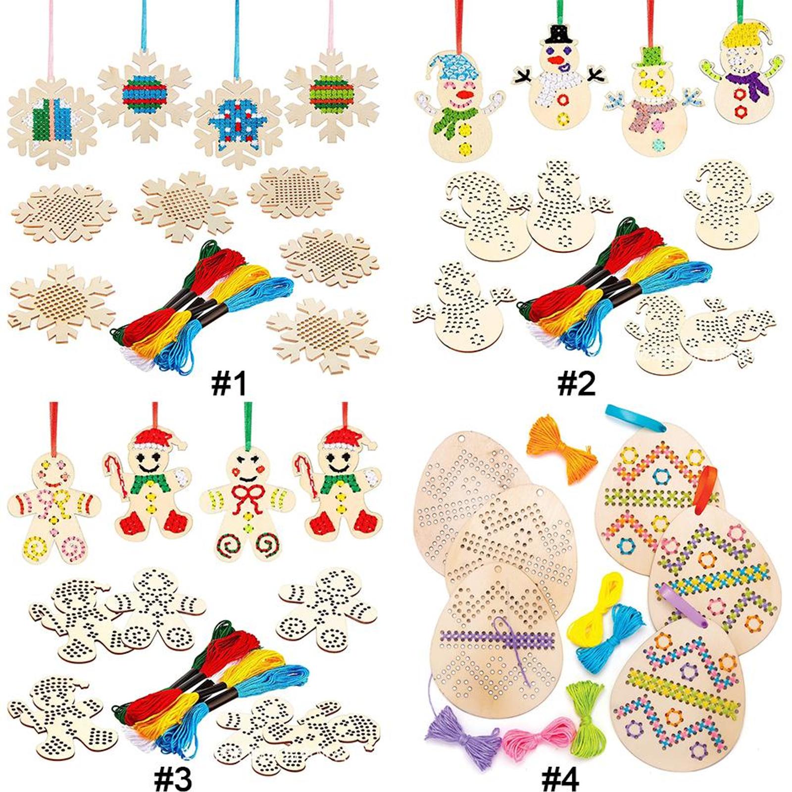 Cross Stitch Hanging Pendant E - Embroidery Xmas Kits ulasan dan harga