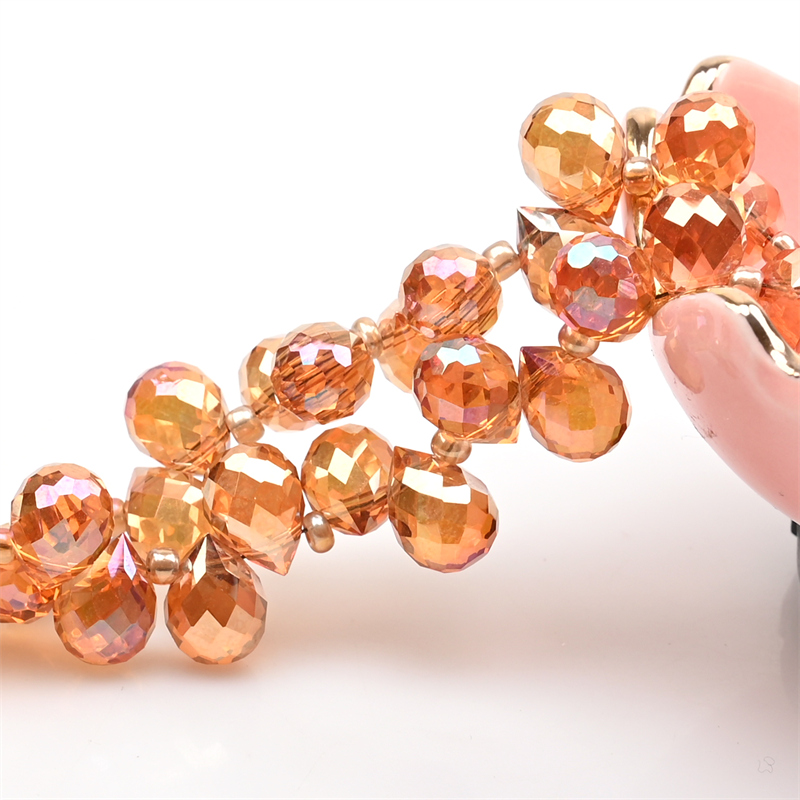10*8mm Czech Crystal Waterdrop - Embroidery Glass Beads ulasan dan harga