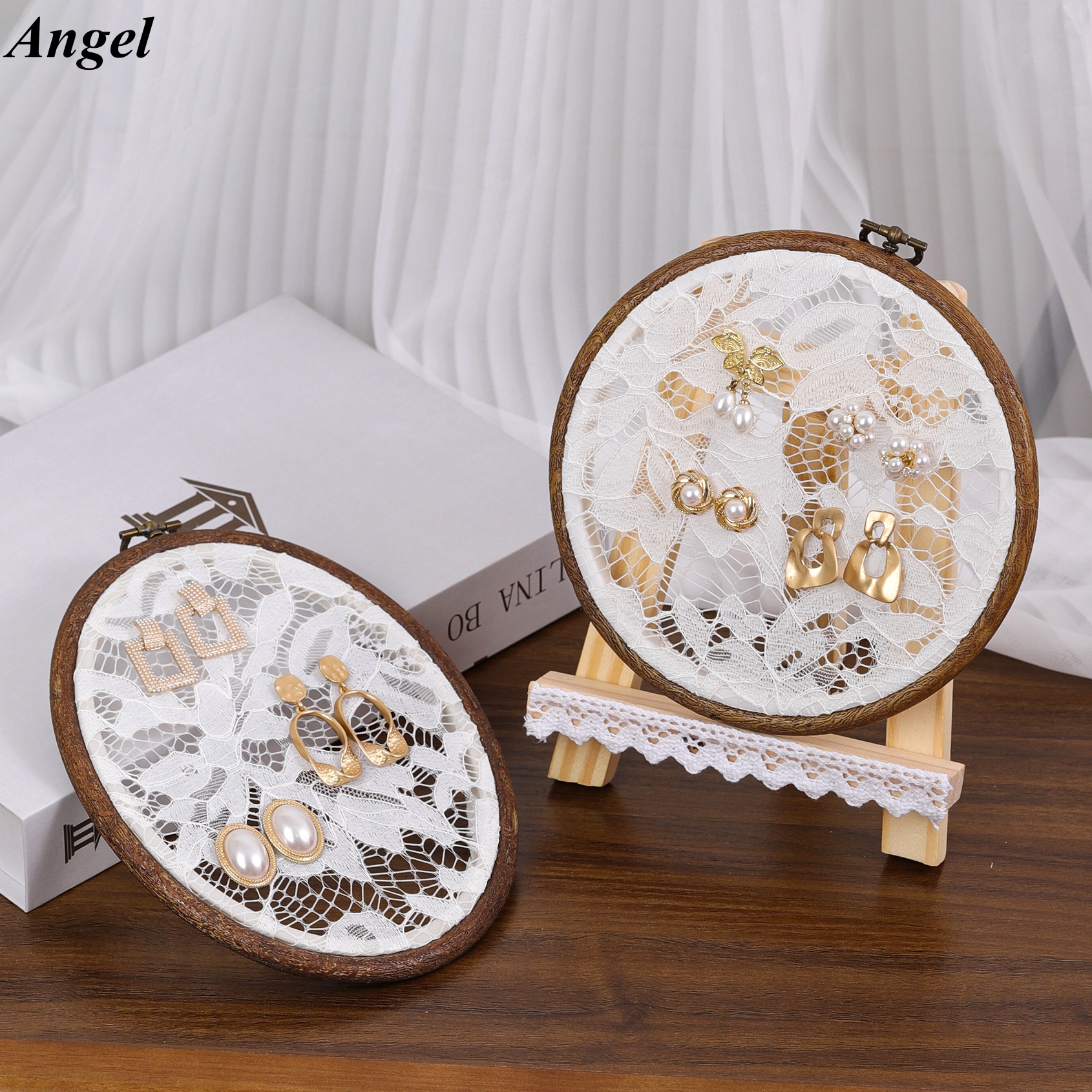 Vintage Lace Embroidery Hoop E - Embroidery Photoshop ulasan dan harga