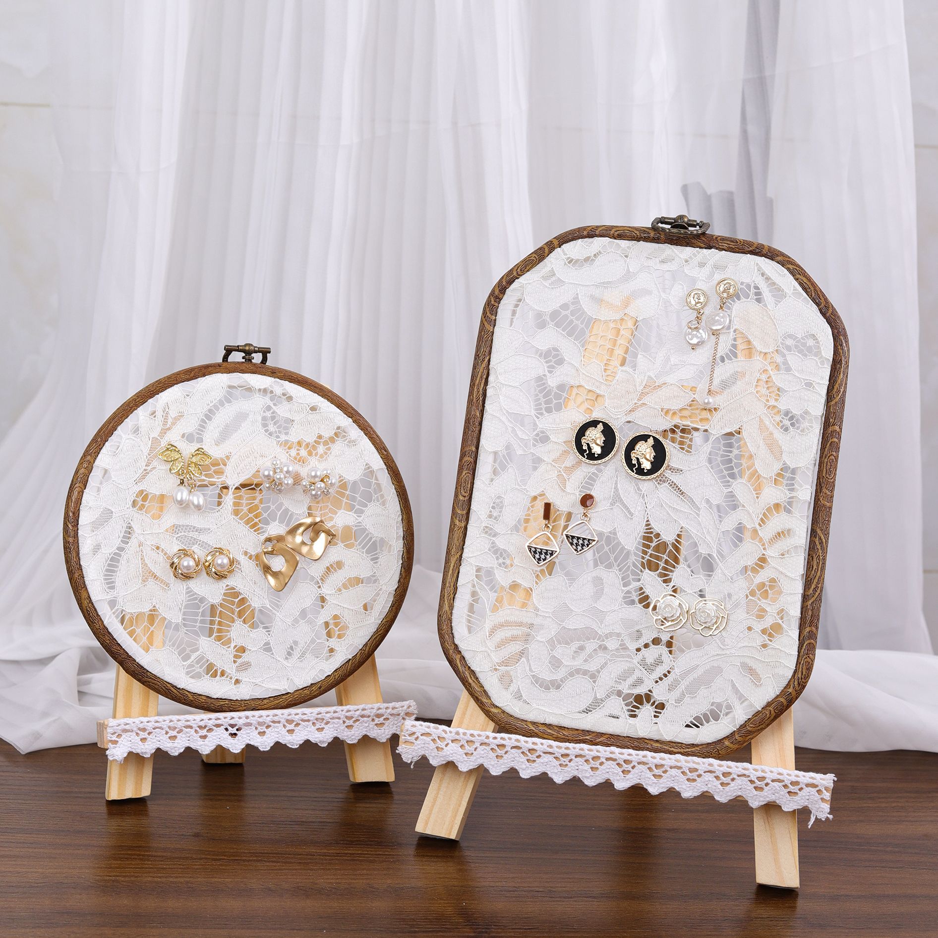 Vintage Lace Embroidery Hoop E - Embroidery Photoshop ulasan dan harga