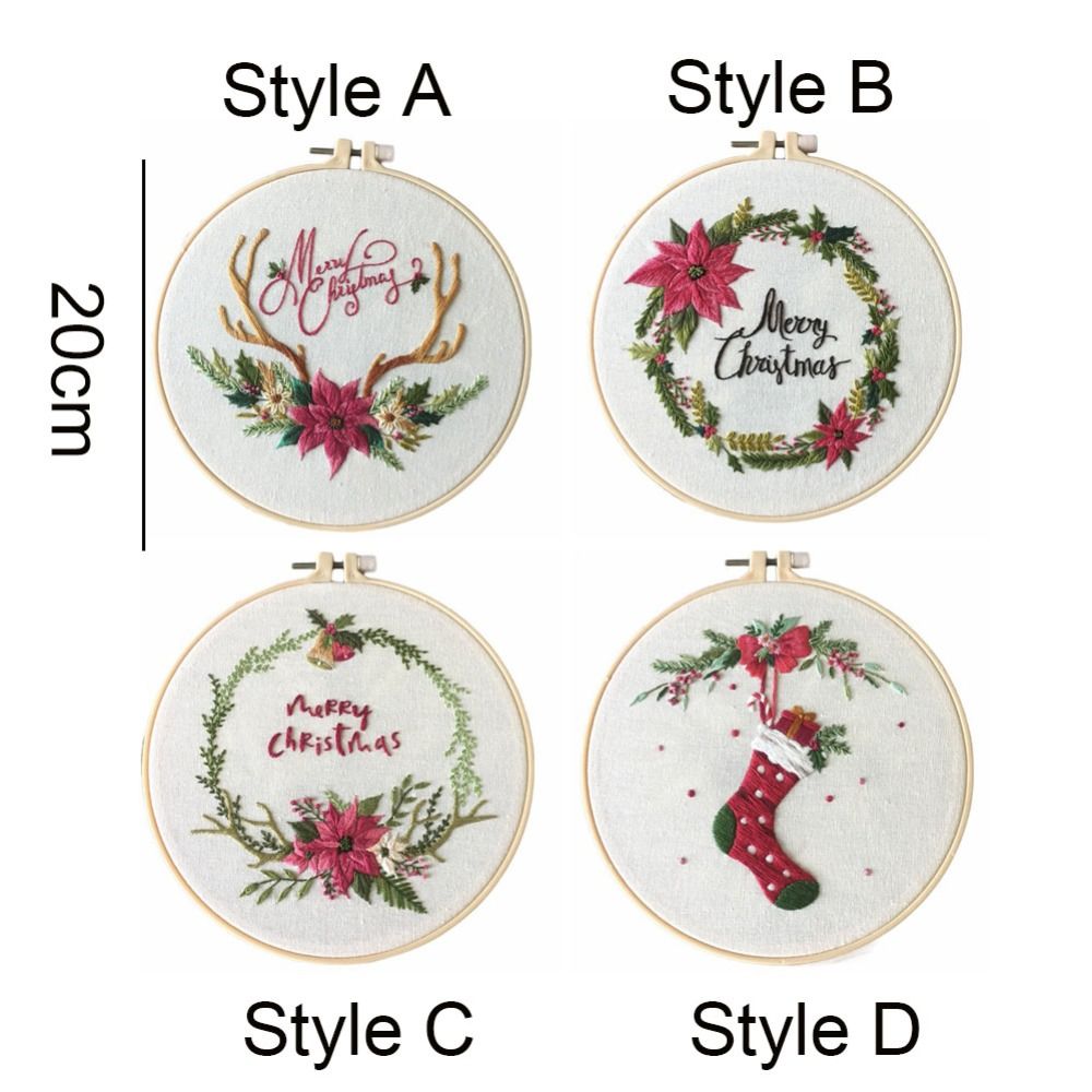Xmas Gifts DIY Christmas Embro - Embroidery Xmas Kits ulasan dan harga