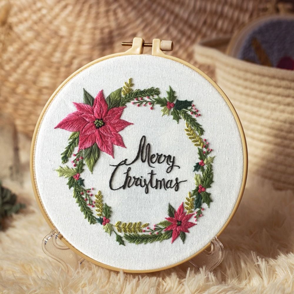 Xmas Gifts DIY Christmas Embro - Embroidery Xmas Kits ulasan dan harga