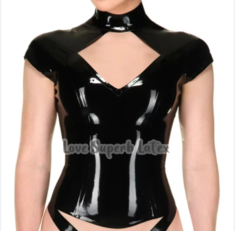 Sexy Black Women Latex Short S - Embroidery Art Painting ulasan dan harga