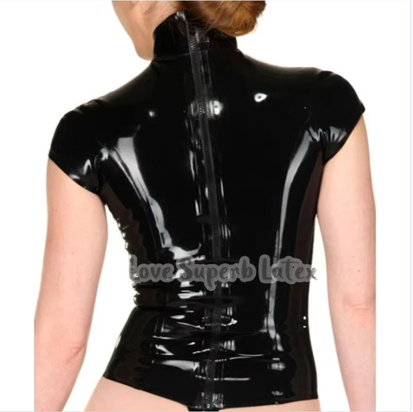 Sexy Black Women Latex Short S - Embroidery Art Painting ulasan dan harga
