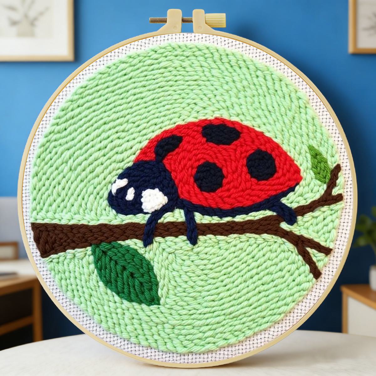 20X20CM/7.87inch Insect - Seve - Embroidery Lady Bug ulasan dan harga