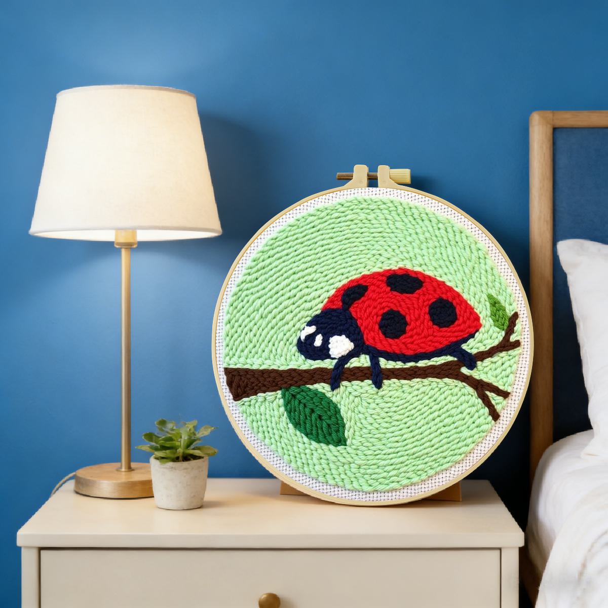 20X20CM/7.87inch Insect - Seve - Embroidery Lady Bug ulasan dan harga