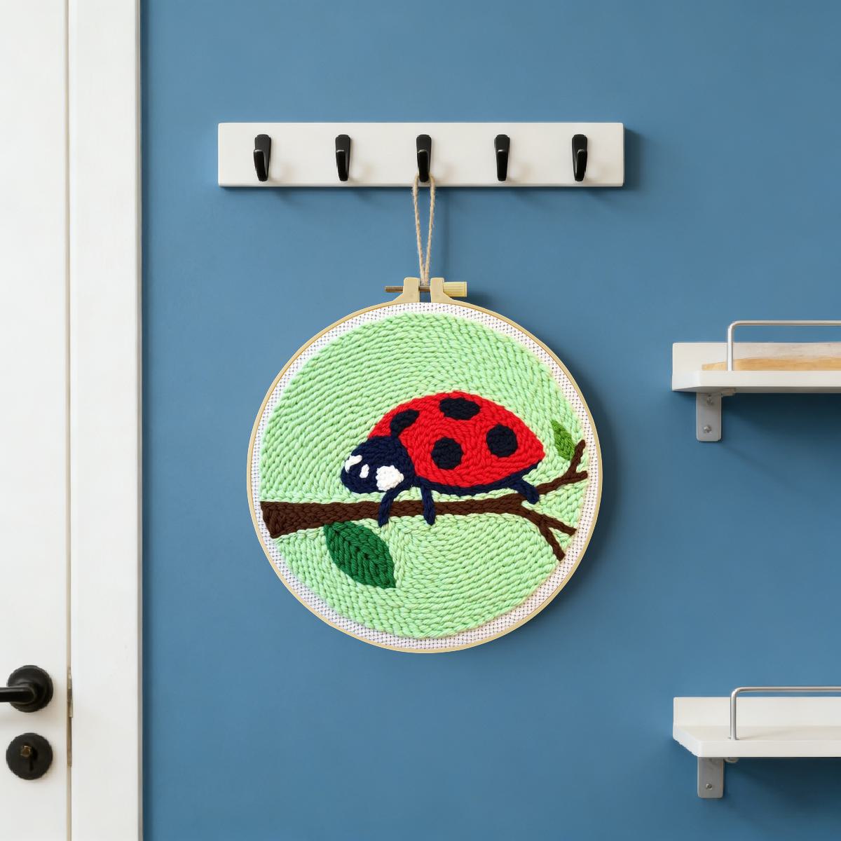 20X20CM/7.87inch Insect - Seve - Embroidery Lady Bug ulasan dan harga
