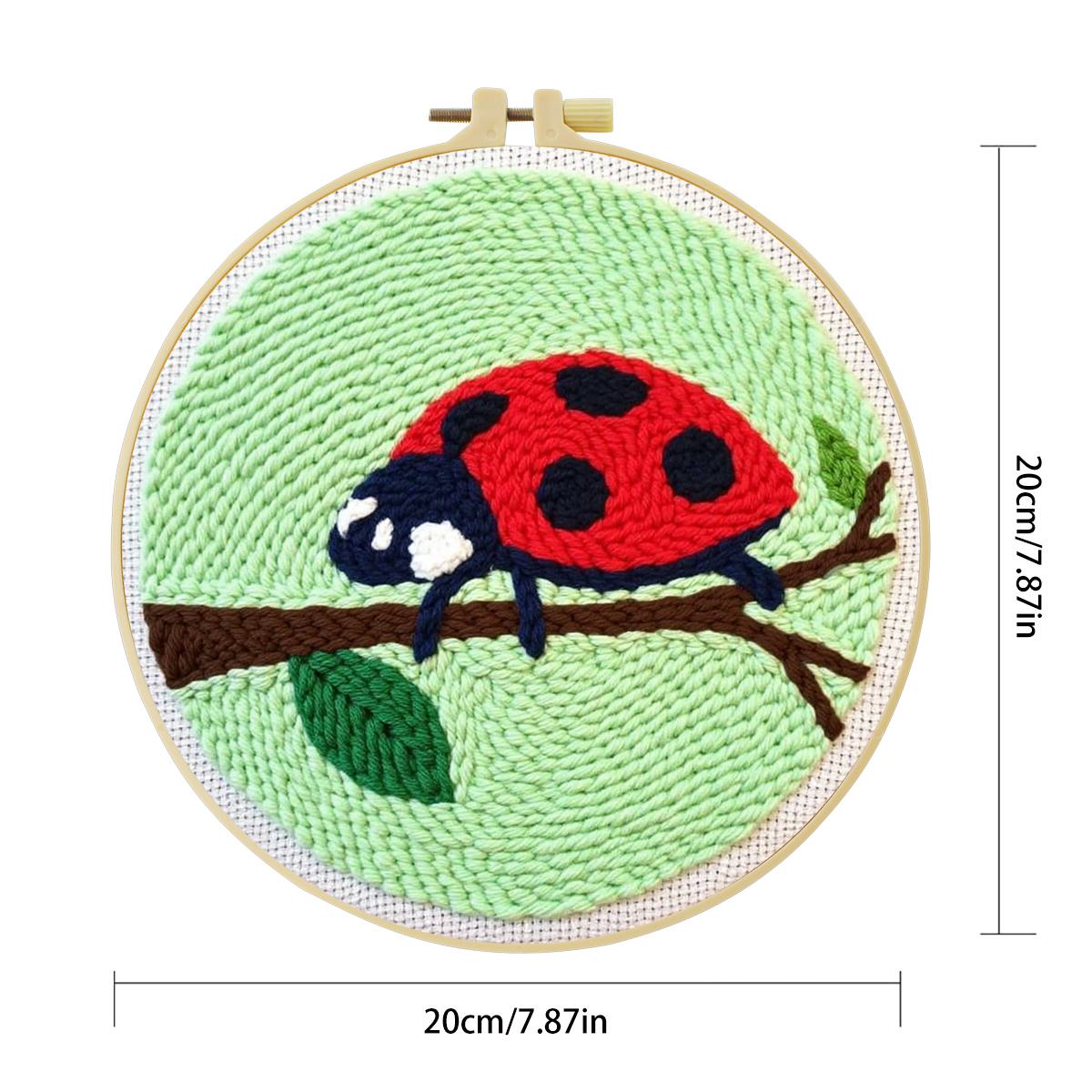 20X20CM/7.87inch Insect - Seve - Embroidery Lady Bug ulasan dan harga