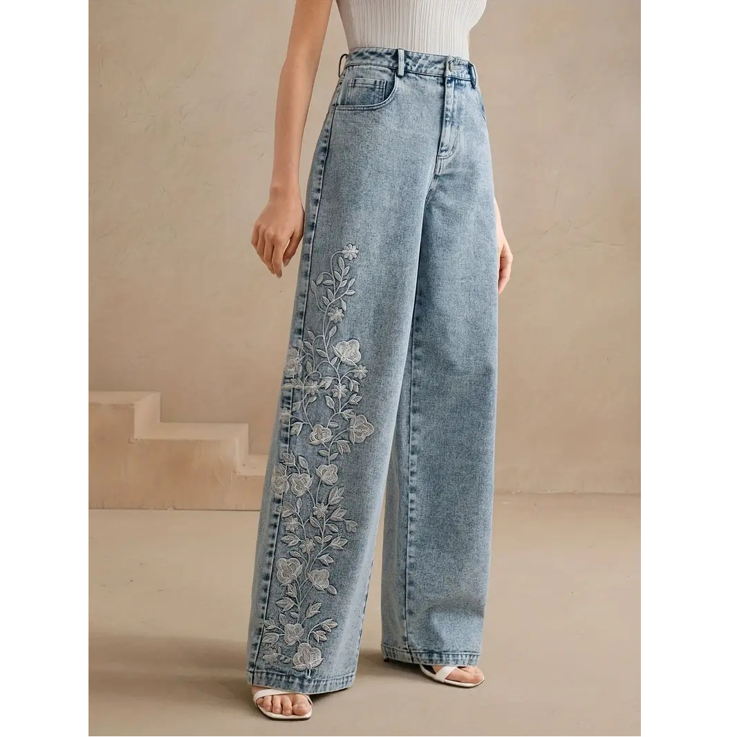 Y2k Pants New 2025 Trend Jeans - Embroidery Jeans ulasan dan harga
