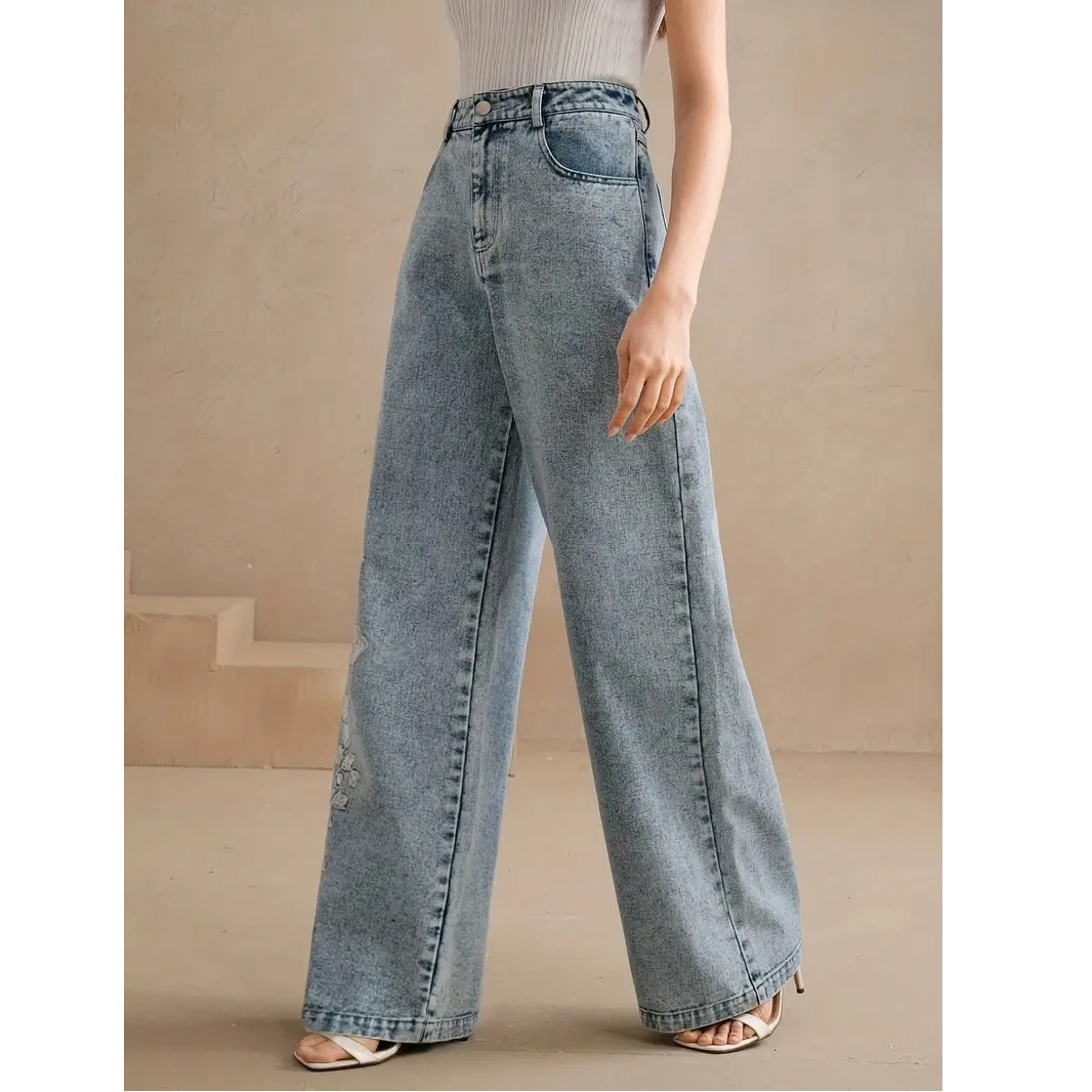 Y2k Pants New 2025 Trend Jeans - Embroidery Jeans ulasan dan harga