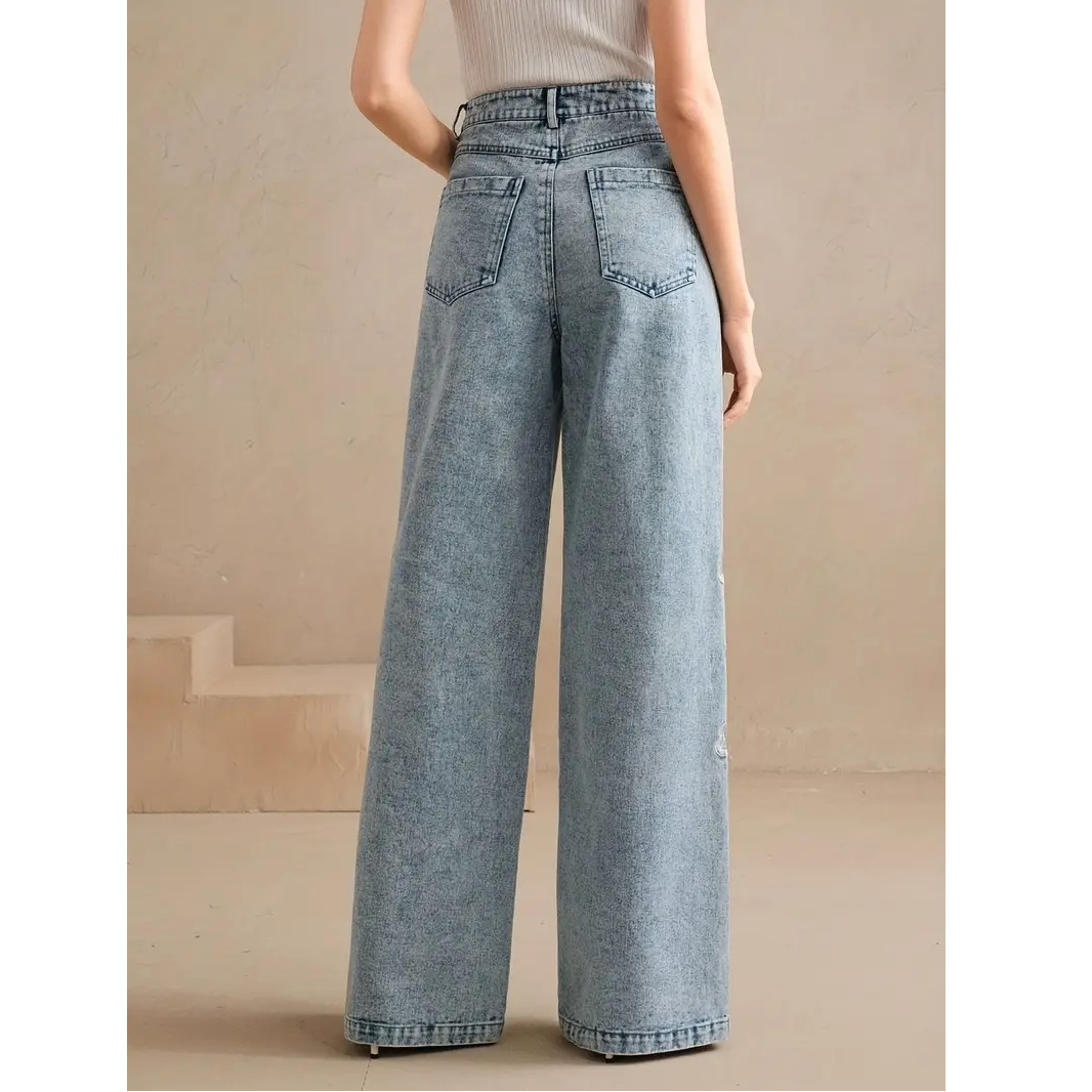 Y2k Pants New 2025 Trend Jeans - Embroidery Jeans ulasan dan harga