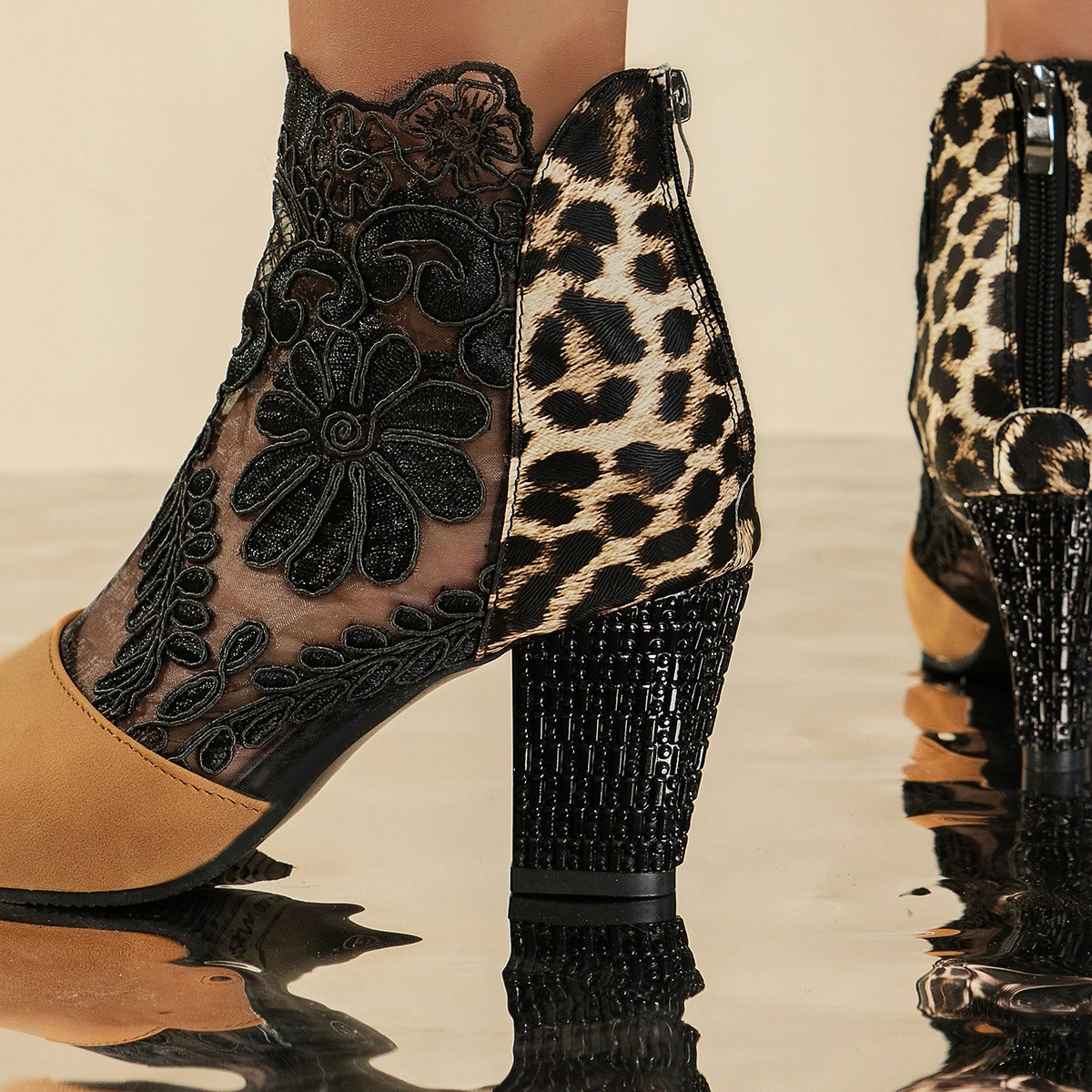 Sexy Women's Mesh Breathable S - Embroidery Lace ulasan dan harga