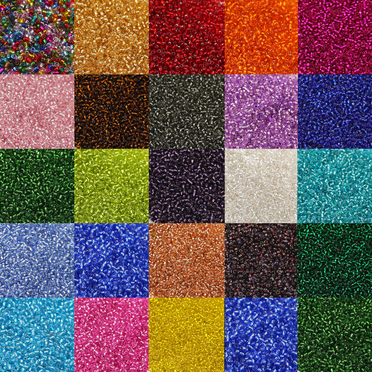 90g 2mm Glass Transparent Seed - Embroidery Glass Beads ulasan dan harga