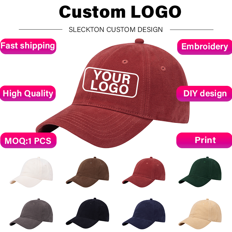 SLECKTON Custom Logo Baseball  - Embroidery Design Logo ulasan dan harga