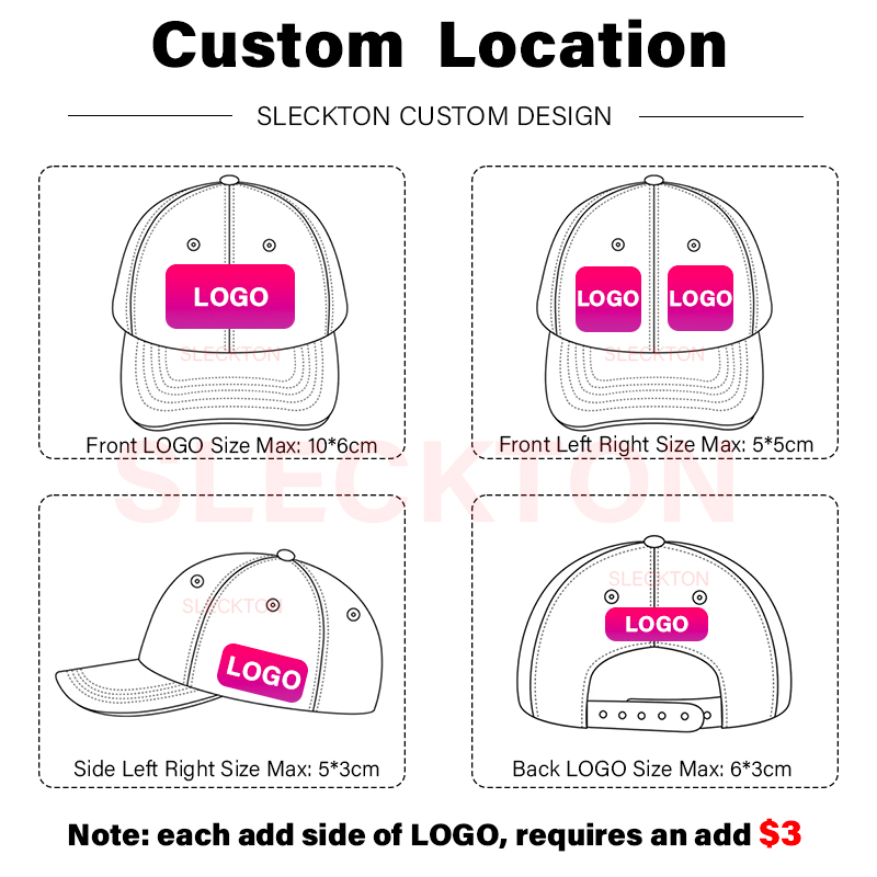 SLECKTON Custom Logo Baseball  - Embroidery Design Logo ulasan dan harga