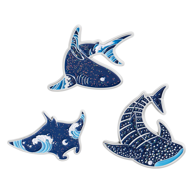 Cartoon marine creatures Ename - Embroidery Fish ulasan dan harga
