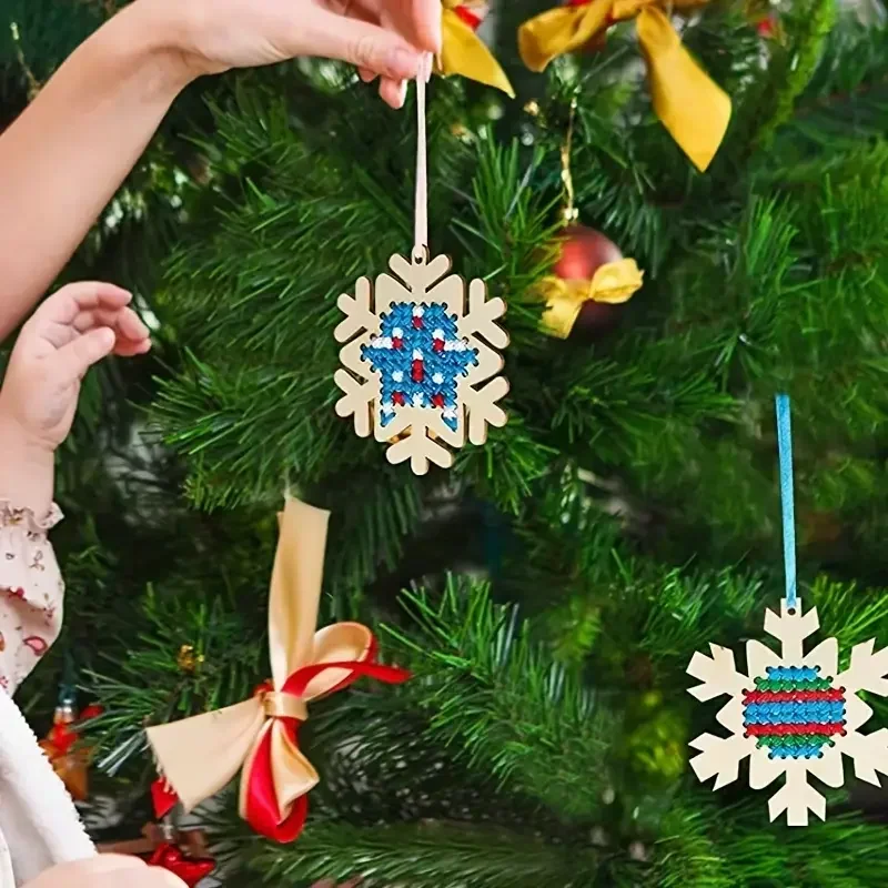 12Set Cross Stitch Hanging Pen - Embroidery Xmas Kits ulasan dan harga