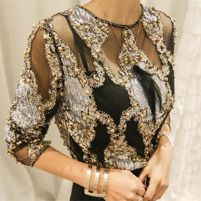 Sidaimi Luxury Women Crystal S - Embroidery Glass Beads ulasan dan harga