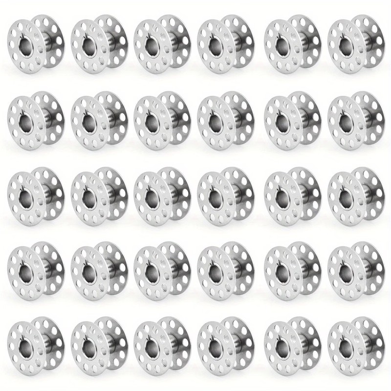 21Pcs Rustproof Metal Bobbins, - Embroidery Quilting ulasan dan harga