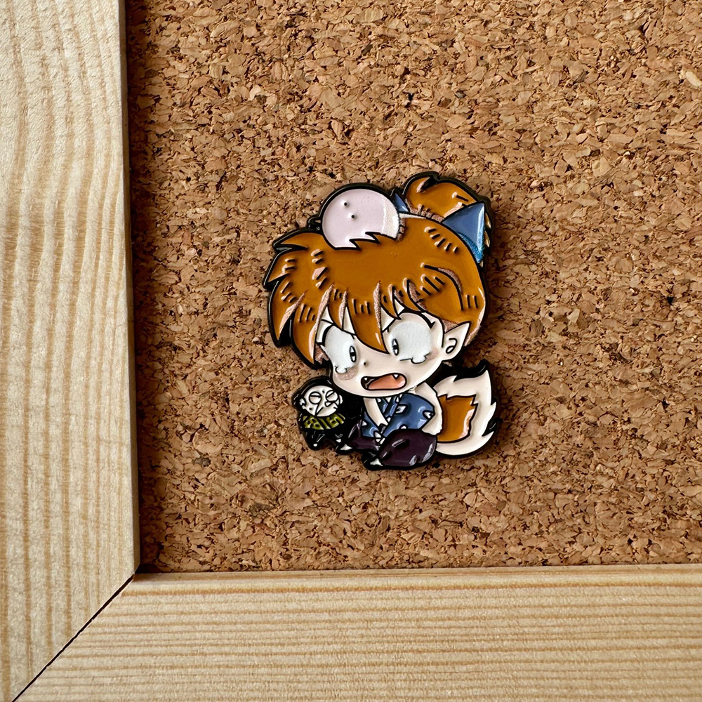 Cartoon Anime Character Enamel - Embroidery Illustration ulasan dan harga