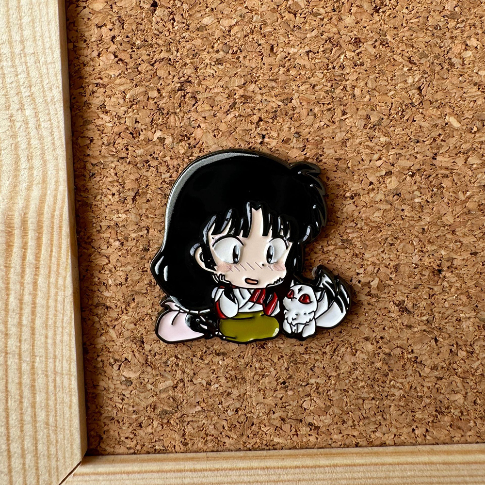 Cartoon Anime Character Enamel - Embroidery Illustration ulasan dan harga