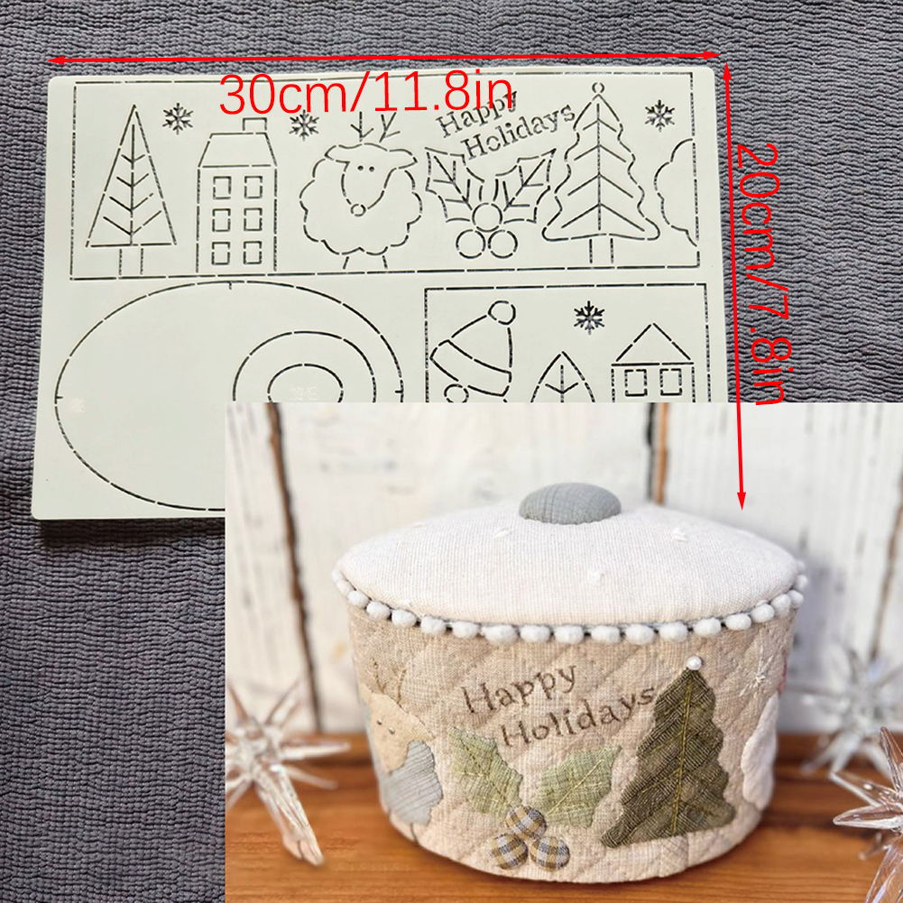 Quilting Template Stencils For - Embroidery Xmas Kits ulasan dan harga