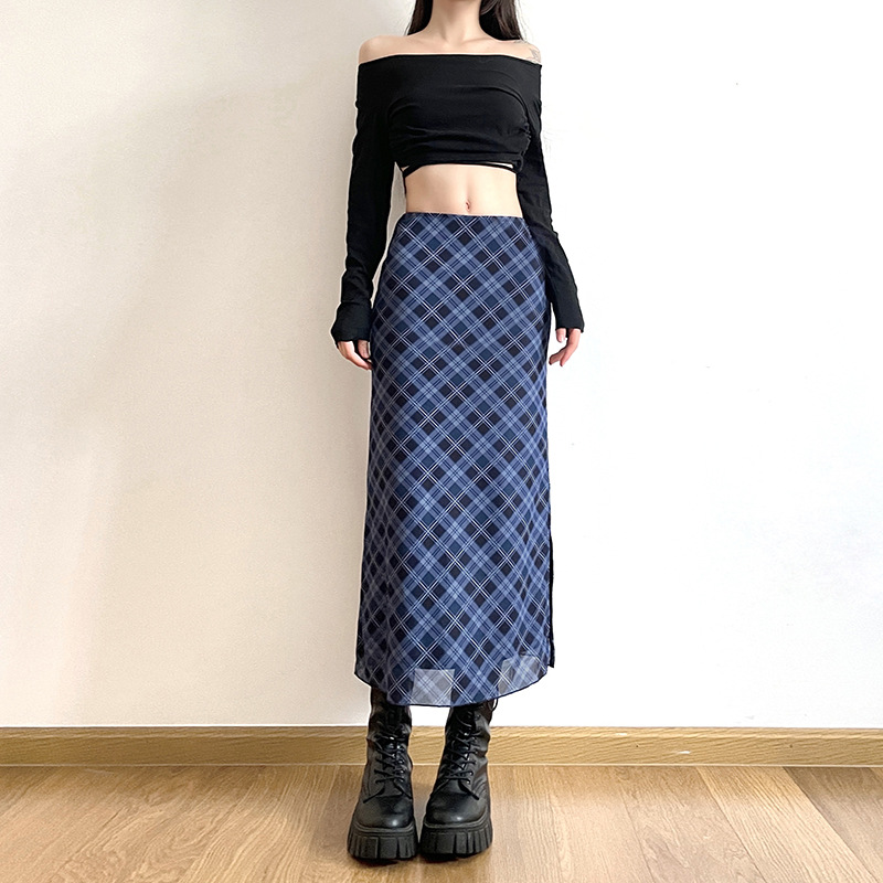Women Spring Autumn Plaid Prin - Felt Sheet Wool ulasan dan harga