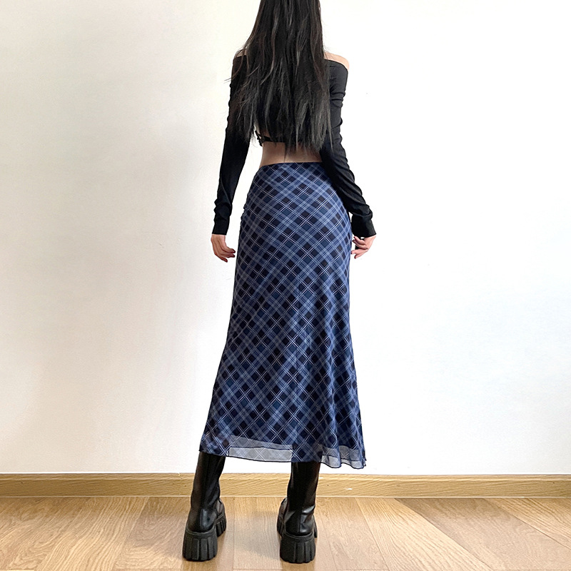Women Spring Autumn Plaid Prin - Felt Sheet Wool ulasan dan harga