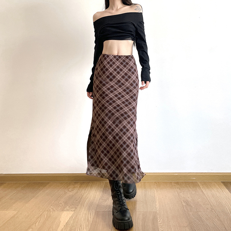 Women Spring Autumn Plaid Prin - Felt Sheet Wool ulasan dan harga