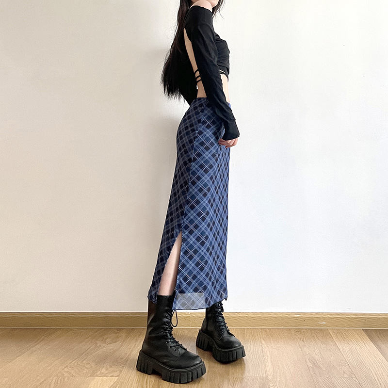 Women Spring Autumn Plaid Prin - Felt Sheet Wool ulasan dan harga