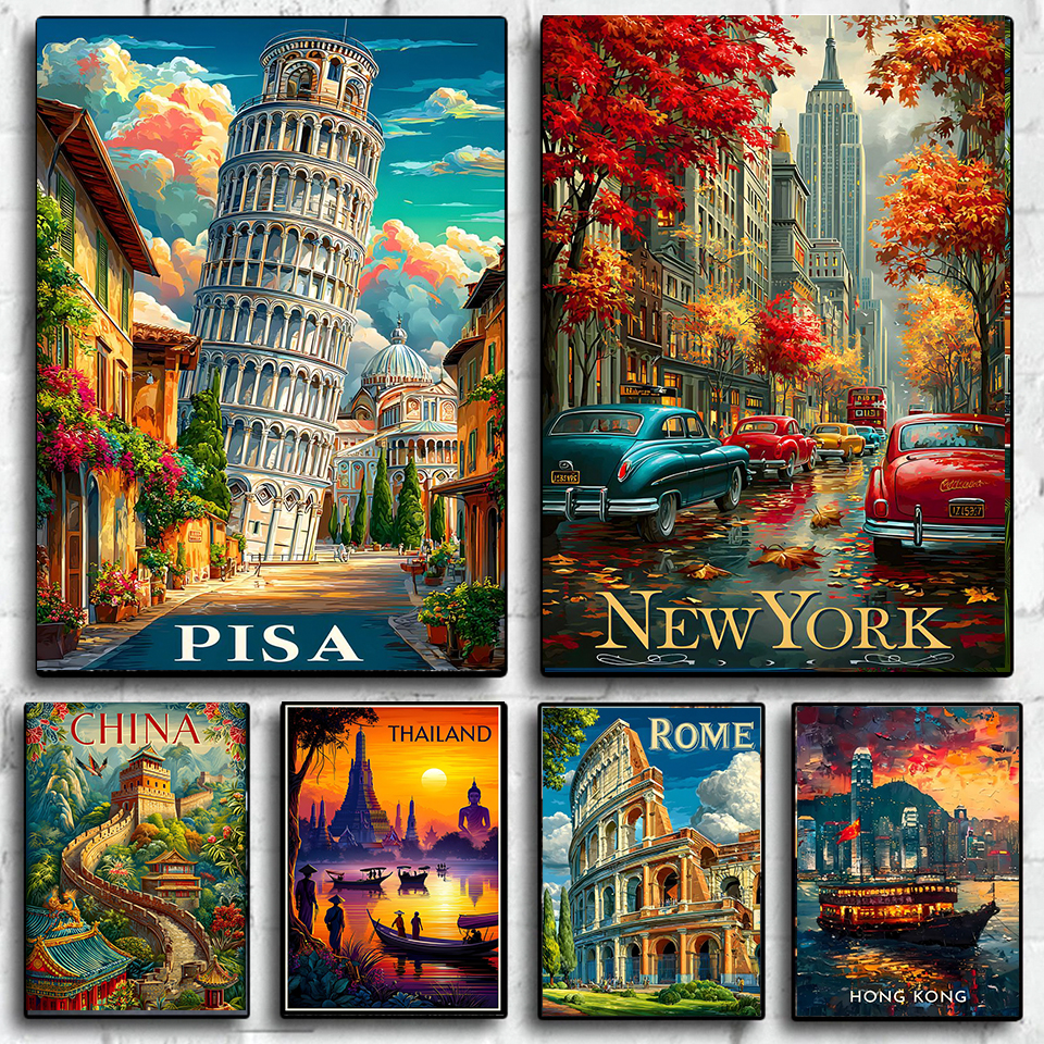Diamond Painting New York, Tok - Embroidery World ulasan dan harga
