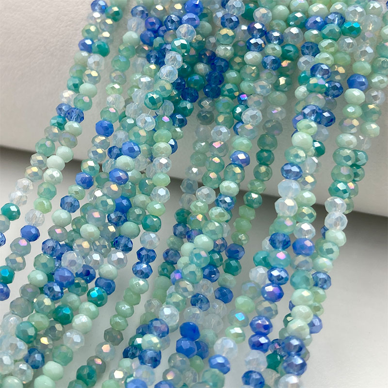 2mm Mixed Color Faceted Crysta - Embroidery Glass Beads ulasan dan harga